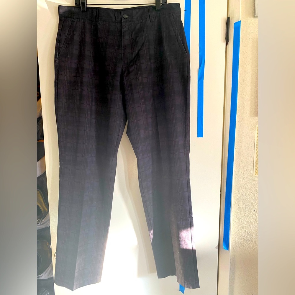 Adidas Men’s ClimaLite Golf Pants Black/Dark Brown Size 36 x 34